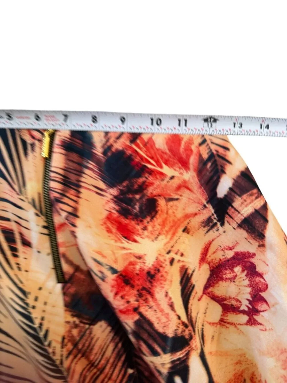 GUESS Tropical Print A Line Skirt Size Small